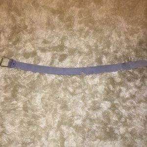 Light Blue Suede Tailored Sportsman Belt